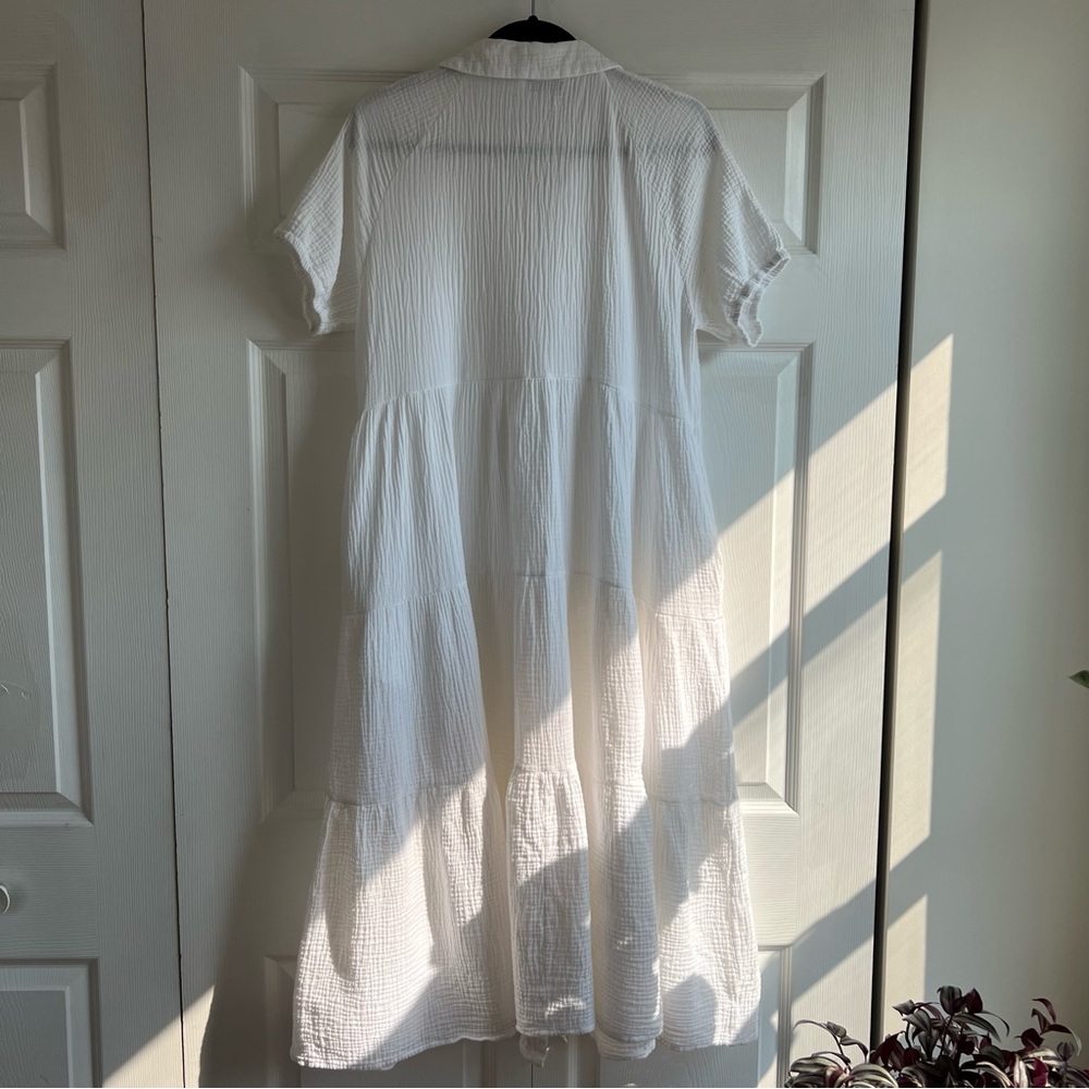 Petal & Pup White Button-Front Maxi Dress - Picture 7 of 11